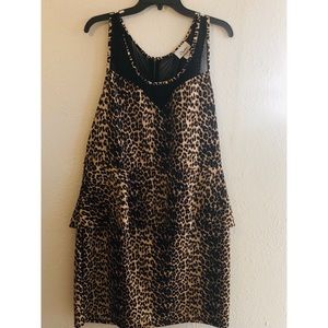 Plus  Size Peplum Cocktail Dress